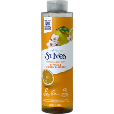 St. Ives Energizing Body Wash Cleanser Citrus And Cherry Blossom- 650ml image