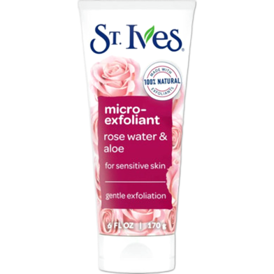 St. Ives Micro Exfoliant Rose Water and Aloe For Sensitive Skin 170 gm image