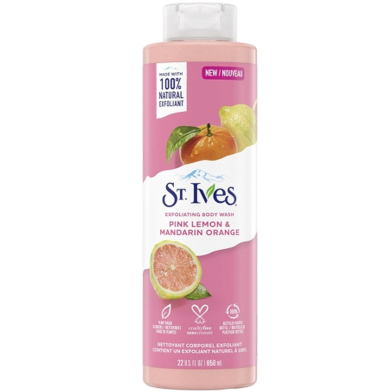 St. Ives Pampering Body Wash - Pink Lemon and Mandarin Made with Plant-Based Cleansers - 650ml image