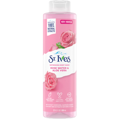 St. Ives Refreshing Rose Water And Aloe Vera Body Wash 473 ml image