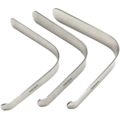 Stainless Steel L-Shape Tongue Depressor (Set of 3 Pcs ) image