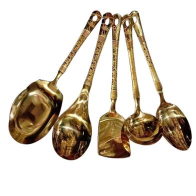 Stainless Steel Serving Spoon Set-5 Pcs Set image