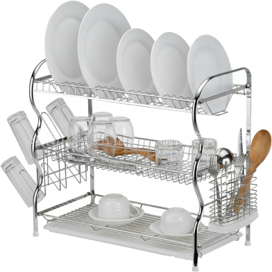 Stainless Steel Soft Pantry Unit Kitchen Rack - Silver image