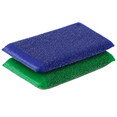 Stainless Steel Sponge Scrubber – Heavy Duty Dishwashing Scourer 2 Pcs image