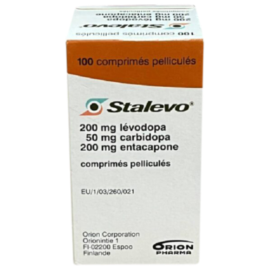 Stalevo 200 mg, 50 mg, 200 mg 30's Tablet Container image