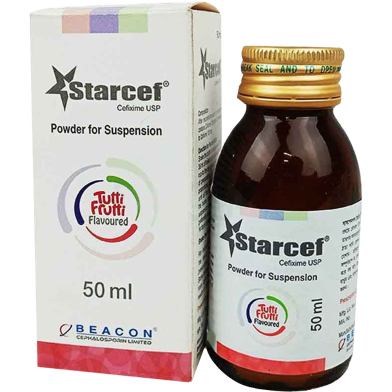 Starcef 100 mg/5 ml Powder for Suspension 50 ml Bottle image