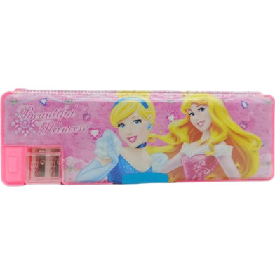 Stationery Pencil Box With Pencil Sharpener (pencilbox_1_beautiful_princess) image