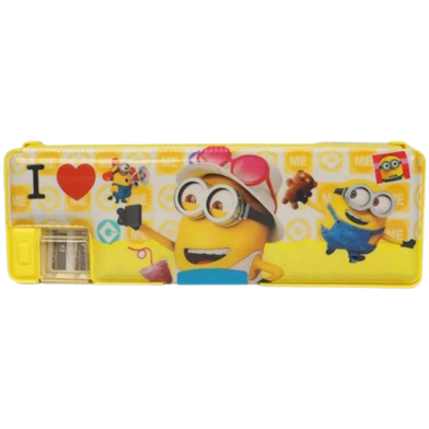 Stationery Pencil Box With Pencil Sharpener (pencilbox_1_minion) image