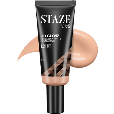 Staze 9to9 HD Glow Foundation (128C Cashmere) 18ml image