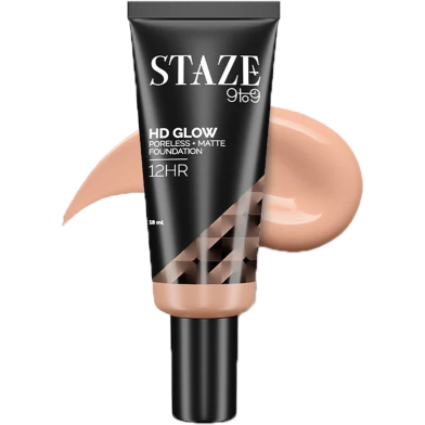 Staze 9to9 HD Glow Foundation (200W Beige) 18 ml image