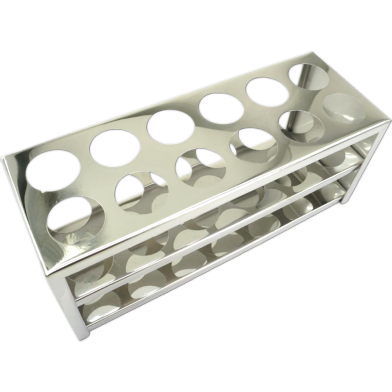 Steel 12 Hole 30mm Test Tube Rack Test Tube Stand image