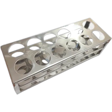 Steel 12 Hole Test Tube Rack Test Tube Stand image