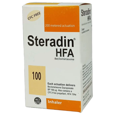 Steradin 100 mcg/puff Inhaler 200 metered doses image