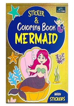 Sticker and Coloring Book - Mermaid 
