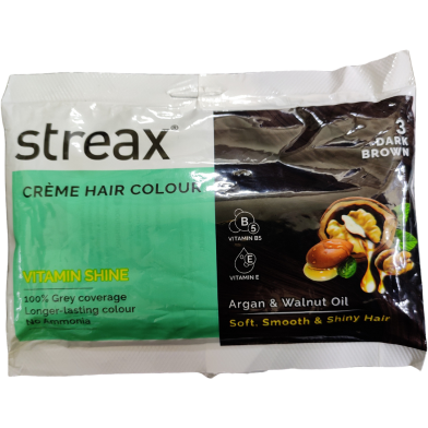 Streax Hair Colour 3 Dark Brown 45gm image