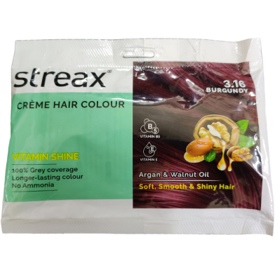 Streax Hair Colour Shine On 3.16 Burgundy 45gm image