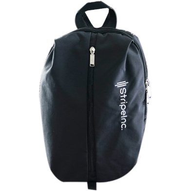 Stripelnc Mini Travel Backpack - Matte Black image