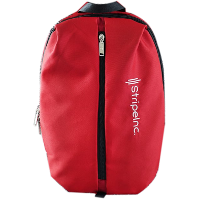 Stripelnc Mini Travel Backpack - Red image