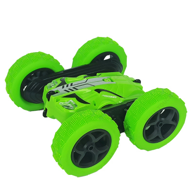 Stunt Racing Remote Control Double Flip Rechargeable Car High Speed (stunt_car_doubleflip_g) Green image