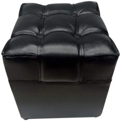 Stylish Black Square Foam Stool image