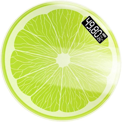 Stylish Electronic Health Scale – Lime Design Digital Weight Machine image