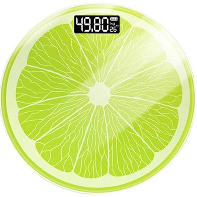 Stylish Electronic Health Scale – Lime Design Digital Weight Machine image