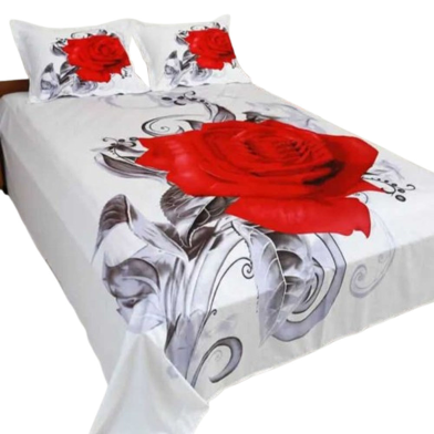 Stylish New Design Bed Sheets for Home Decor(7.5 feet × 8 feet) - Multicolor image