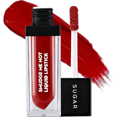 Sugar Cosmetics Smudge Me Not Liquid Lipstick - 10 Drop Dead Red image