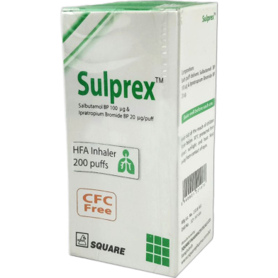 Sulprex 100 mcg and 20 mcg Refill 200's Refill doses image