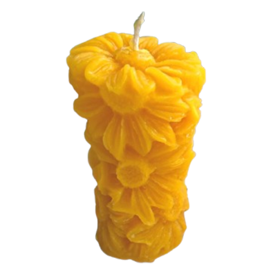 Sunflower Fragrance Candle – Handmade Wax, Sankhacura image