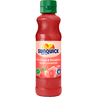 Sunquick Guava and Straberry Drink Concentrate Juice 300 ml image