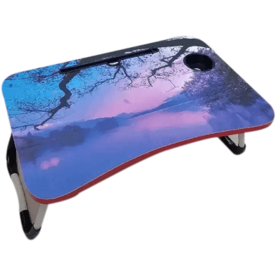 Sunset Folding Laptop Table – Portable Study and Work Desk for Bed Sofa And Floor Use image