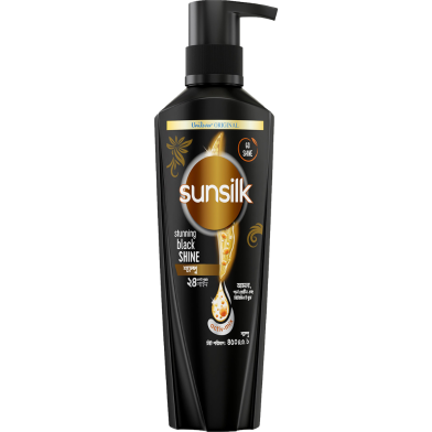 Sunsilk Stunning Black Shine Shampoo - 450 ml image