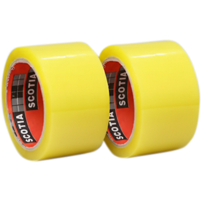 Super Adhesive Waterproof Scotch Tape Packaging Tape 50 Yards x 2.2 Inch 2Pcs image