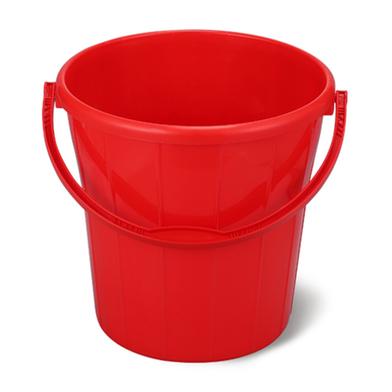 Super Bucket Plastic Handle Red - 8 Liters image