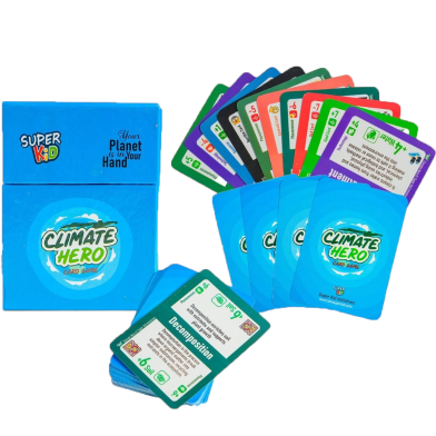 Super Kid Your Planet is In Your Hand Climate Hero Card Game image
