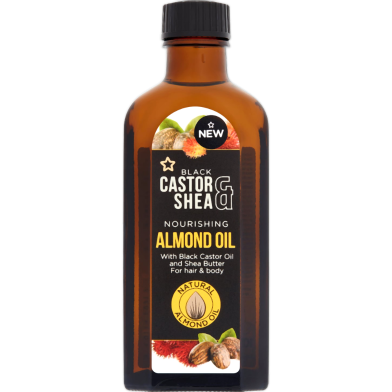 Superdrug Black Castor and Shea Nourishing Almond Oil 100ml image