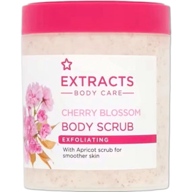 Superdrug Extracts Body Care Cherry Blossom Exfoliating Body Scrub 465ml image