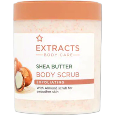 Superdrug Extracts Body Care Shea Butter Exfoliating Body Scrub 465ml image
