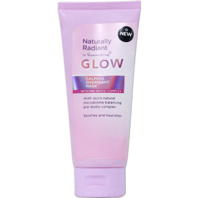Superdrug Naturally Radiant Glow Calming Overnight Mask 75ml image