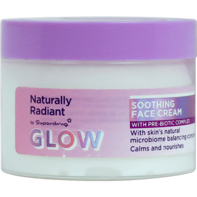 Superdrug Naturally Radiant Glow Soothing Face Cream 75ml image