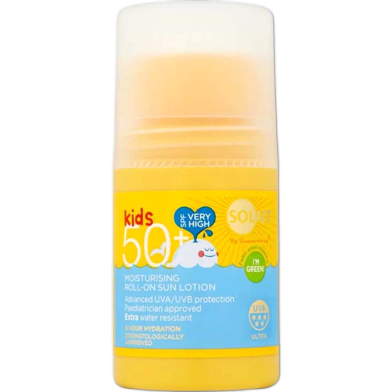 Superdrug Solait Kid's Moisturising Roll-On Sun Lotion's SPF50 75ml image