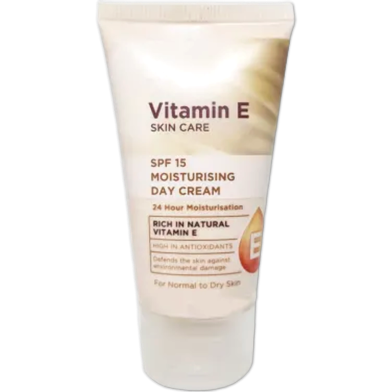 Superdrug Vitamin E Skin Care SPF 15 Radiance Moisture Cream 50ml image