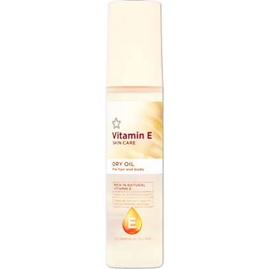Superdrug Vitamin E for Hair and Body Dry Oil 75ml image