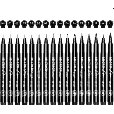 Superior Artist Fineliner Pen Black Ink image