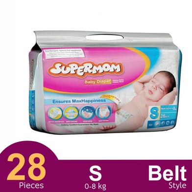 Supermom Baby Belt System Diaper (0-8 kg) (28 Pcs) image