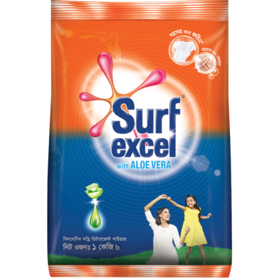 Surf Excel Synthetic Laundry Detergent Powder 1kg image