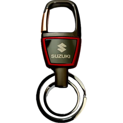 Suzuki Branded Premium Key Ring Holder With 2 O-Ring 1Pcs image