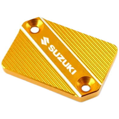 Suzuki Motorcycle Front Brake Fluid Reservoir CNC Oil Tank Cover Cap With Setup Bolts Any Color 1Pcs image