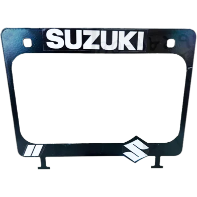 Suzukii Branded Motorcycle Registration License Plate Holder image